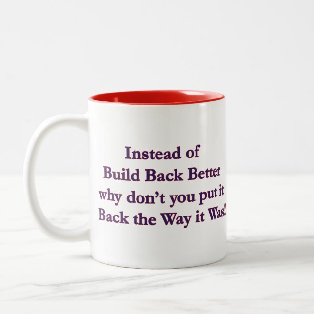 Taza Bicolor Poner en marcha (Izquierda)