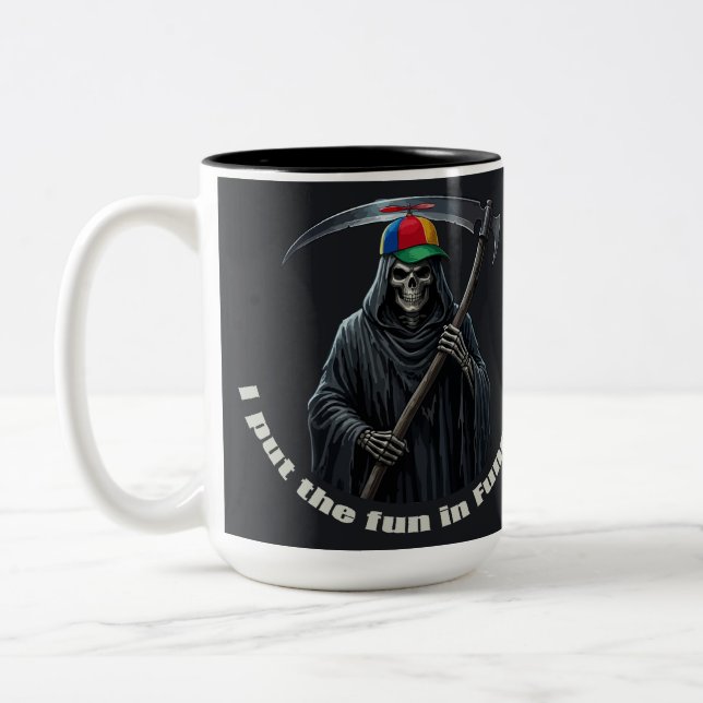 Taza Bicolor Pongo la Diversión en el Funeral (Izquierda)