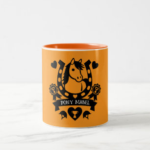 Taza Bicolor Pony Club Rider