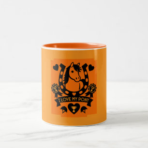 Taza Bicolor Pony Club Rider