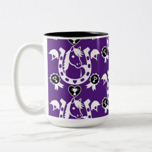Taza Bicolor Pony Horse Home