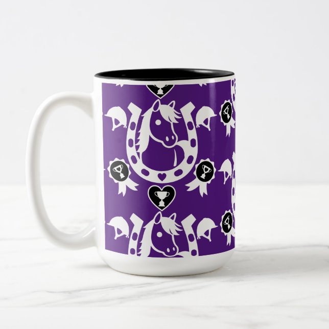 Taza Bicolor Pony Horse Home (Izquierda)