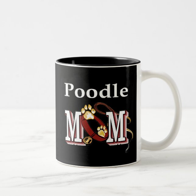 Taza Bicolor Poodle Dog Mom Mug (Derecha)