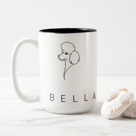 Taza Bicolor Poodle | Heritage Personalized 15oz Mug