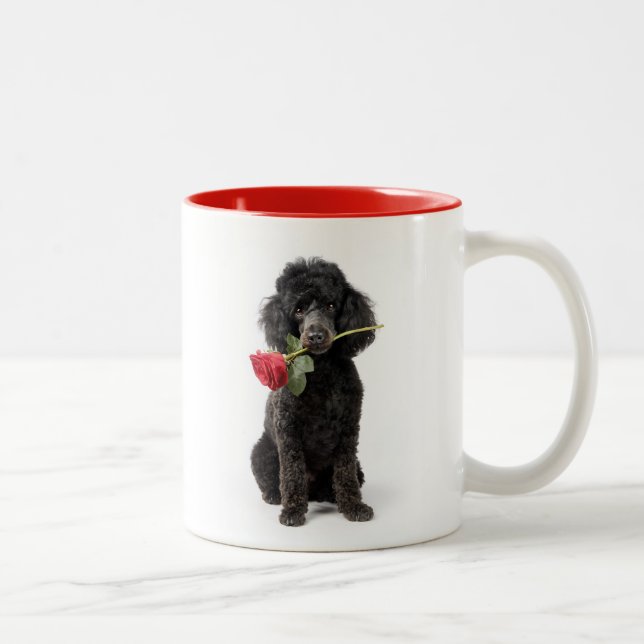 Taza Bicolor Poodle Love (Derecha)