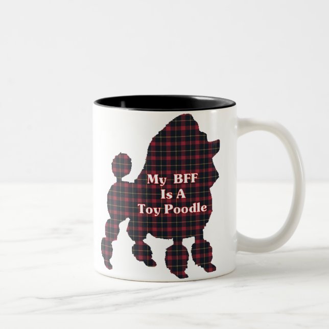 Taza Bicolor Poodle Toy BFF Mug (Derecha)