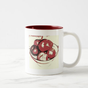 Taza Bicolor Pop Art Apples