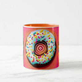 Taza Bicolor Pop Art Donut