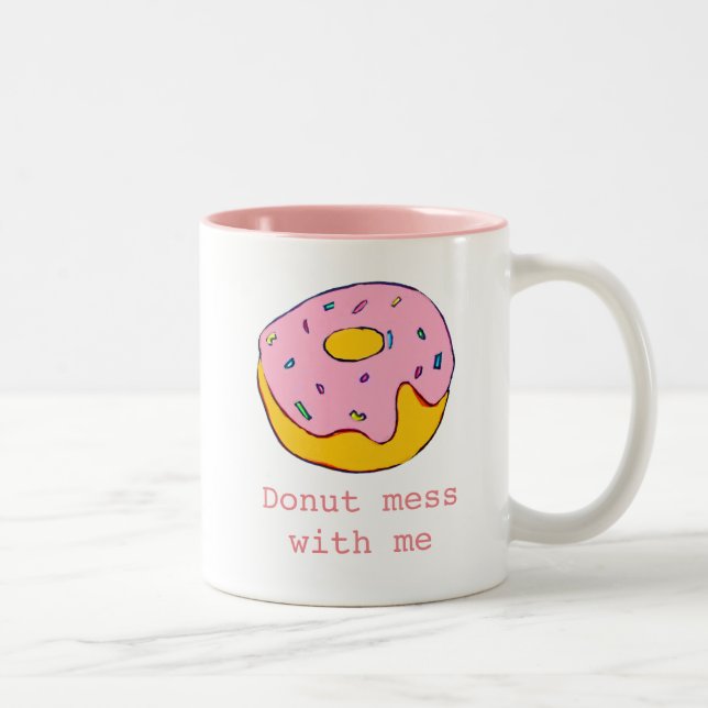 Taza Bicolor Pop Art sandía tierna paleta de fruta (Derecha)