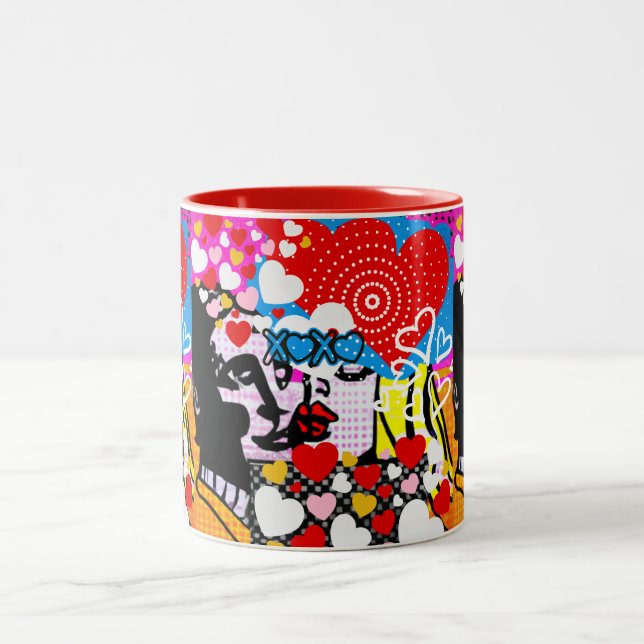 Taza Bicolor Pop Art Valentine (Centro)