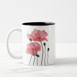 Taza Bicolor Poppies