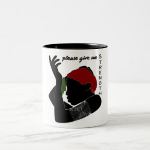 Taza Bicolor Por Favor, Dame Fuerza