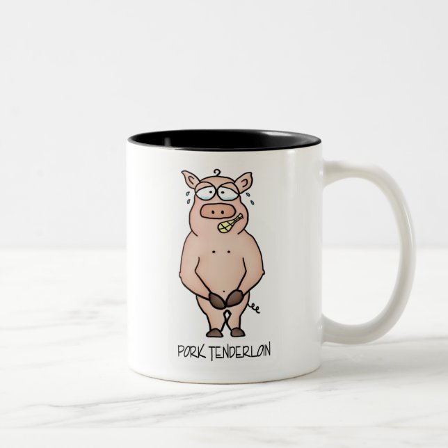 Taza Bicolor Pork Tenderloin Mug (Derecha)