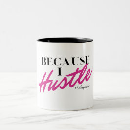 Taza Bicolor Porque empujo la mug de dos tonos