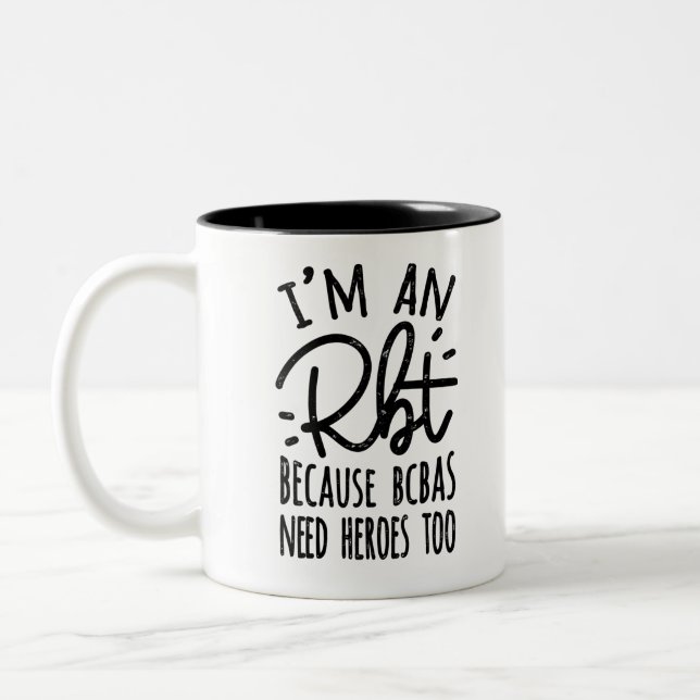 Taza Bicolor Porque los BCBA también necesitan héroes (Izquierda)