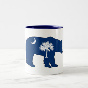 Taza Bicolor Porta Bandera de Carolina del Sur