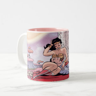 Taza Bicolor Portada cómica de Superman/Wonder Woman #14 Varian