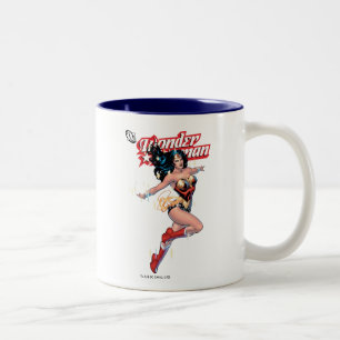 Taza Bicolor Portada de historietas para mujeres maravillas