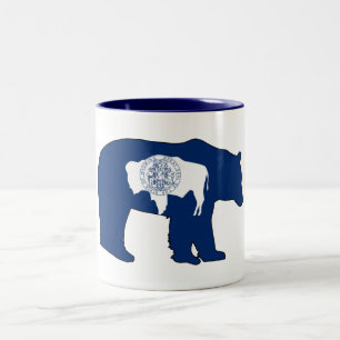 Taza Bicolor Portaestandarte de Wyoming