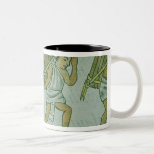 Taza Bicolor Porteros aztecas, del 'Codex florentino