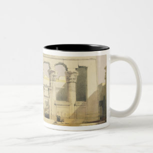 Taza Bicolor Pórtico del templo de Kalabshah, de "Egipto