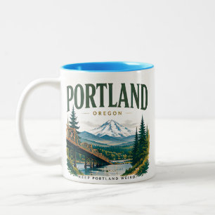 Taza Bicolor Portland Pacífico Noroeste