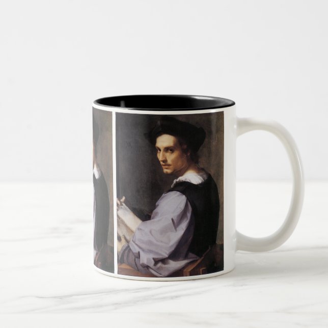 Taza Bicolor Portriat de un joven (Derecha)