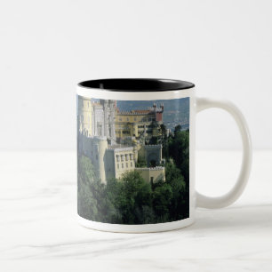 Taza Bicolor Portugal, Sintra, Palacio Pena, en la cima de la S