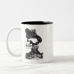 Taza Bicolor Posada Calavera Skull Bonnet