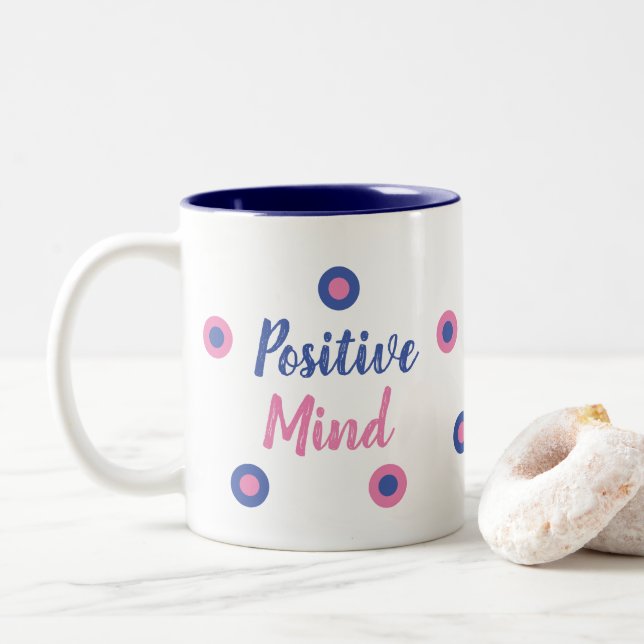 Taza Bicolor Positive Mind (Con donut)