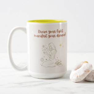 Taza Bicolor positive morning affirmation mug