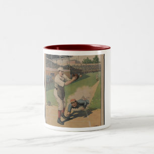 Taza Bicolor Poster de béisbol