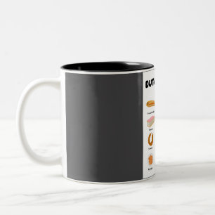 Taza Bicolor Poster de la colección de cocina holandesa