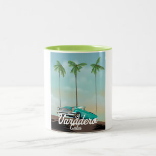 Taza Bicolor Póster de viaje a Varadero Cuba