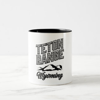 Taza Bicolor Poster de viajes vintage de High Weald England