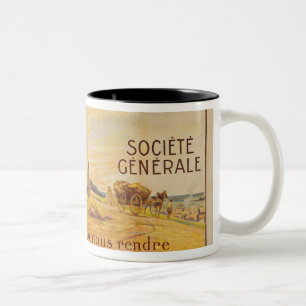 Taza Bicolor Poster para el préstamo para la defensa nacional