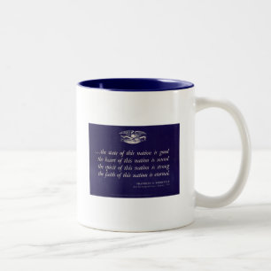 Taza Bicolor Poster patriótico de la Segunda Guerra Mundial Mug