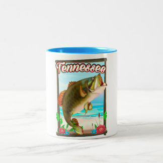 Taza Bicolor Poster Pesquero Tennessee.