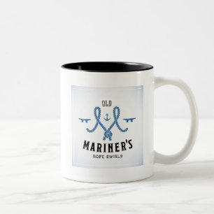 Taza Bicolor Poster viejo del marino