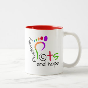 Taza Bicolor POTS - Positividad y esperanza