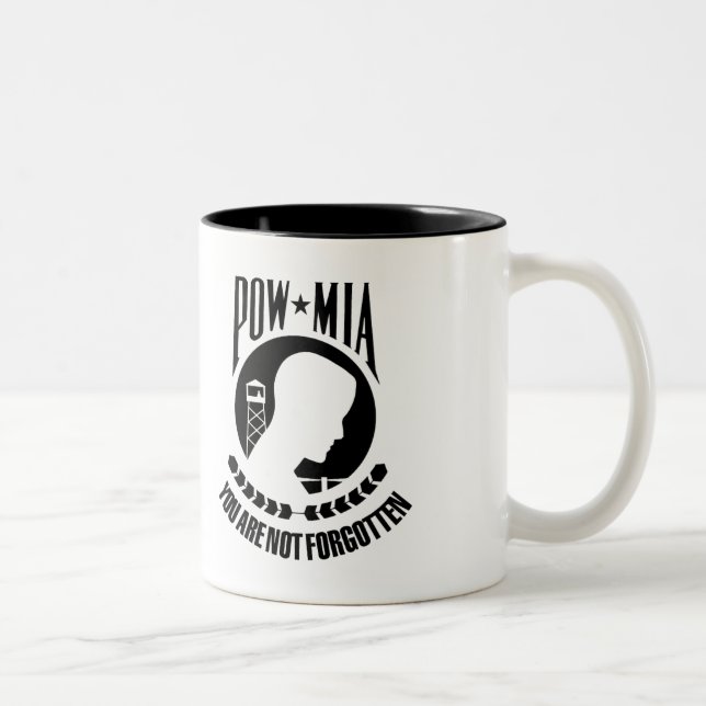 Taza Bicolor POW - MIA Coffee Mug (Derecha)