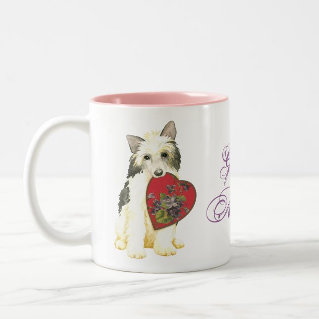Taza Bicolor Powderpuff Heart Mom (Izquierda)