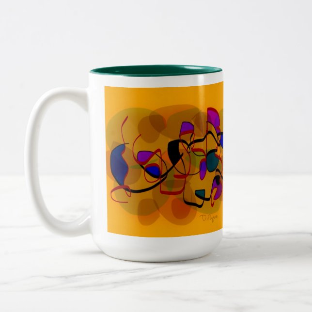 Taza Bicolor PrácticaLovecoffeemug CaféMug PrácticaAmor (Izquierda)