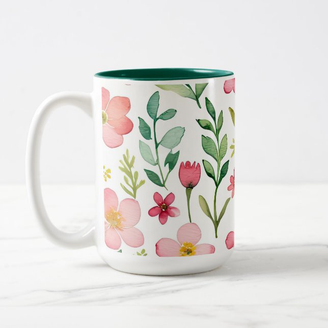 Taza Bicolor Prado de flores silvestres (Izquierda)