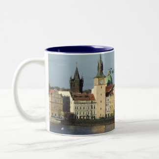 Taza Bicolor Praga, café de la República Checa/taza del té