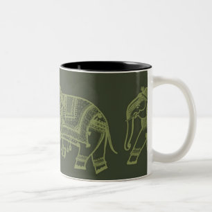 Taza Bicolor Praning Elephants - Mug