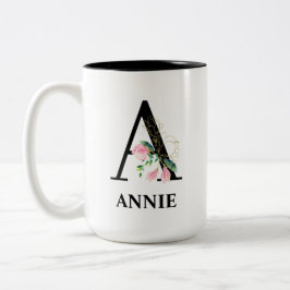 Taza Bicolor Preciosa inicial monogramada