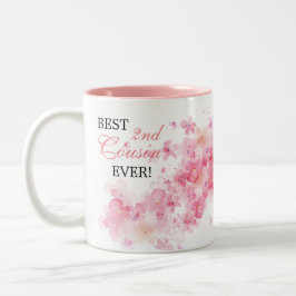 Taza Bicolor Preciosa Prima Floral Rosa Acuarela La Mejor Prima