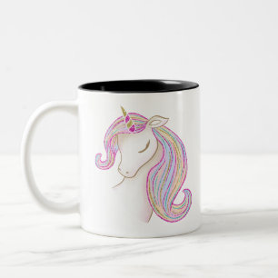 Taza Bicolor Precioso Unicornio