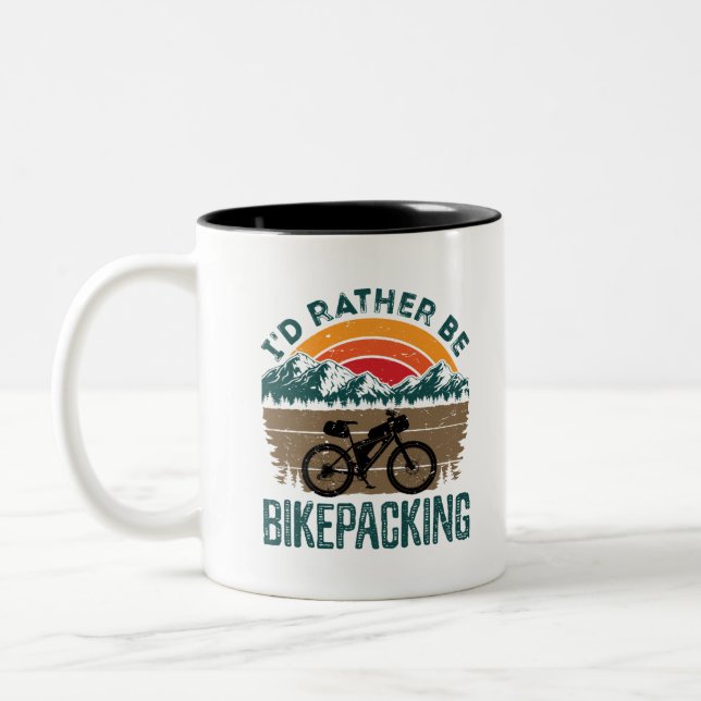 Taza Bicolor Preferiría Estar Haciendo Bikepacker (Izquierda)
